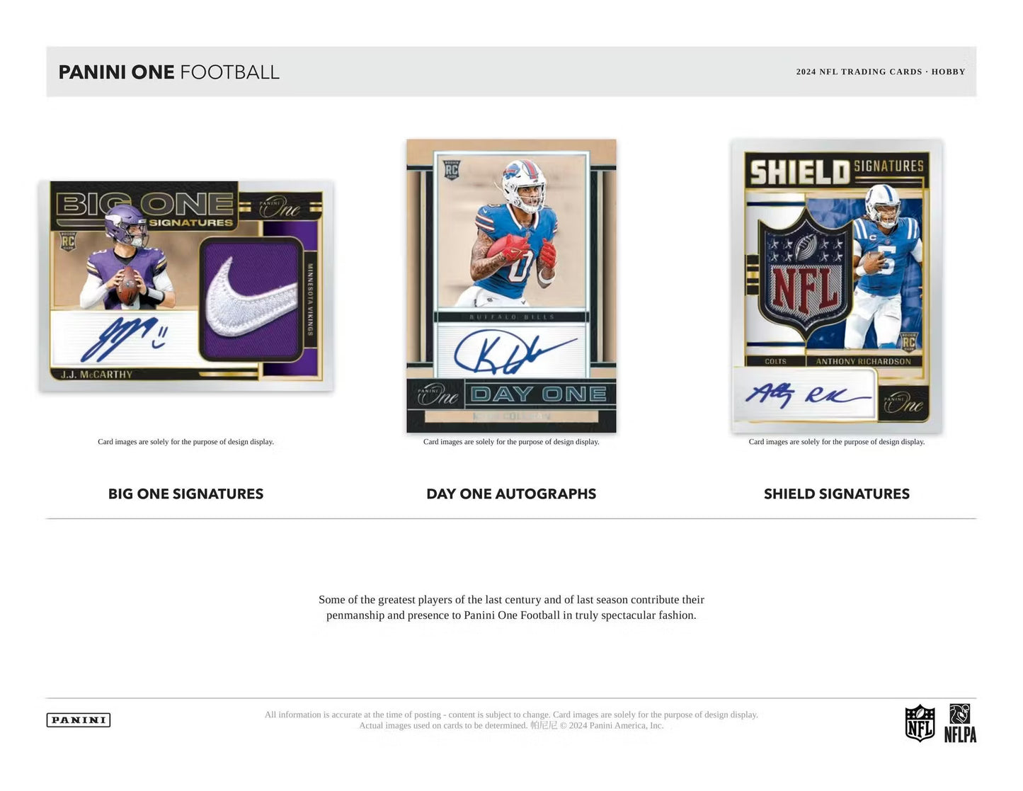 2024 Panini One NFL Hobby Box