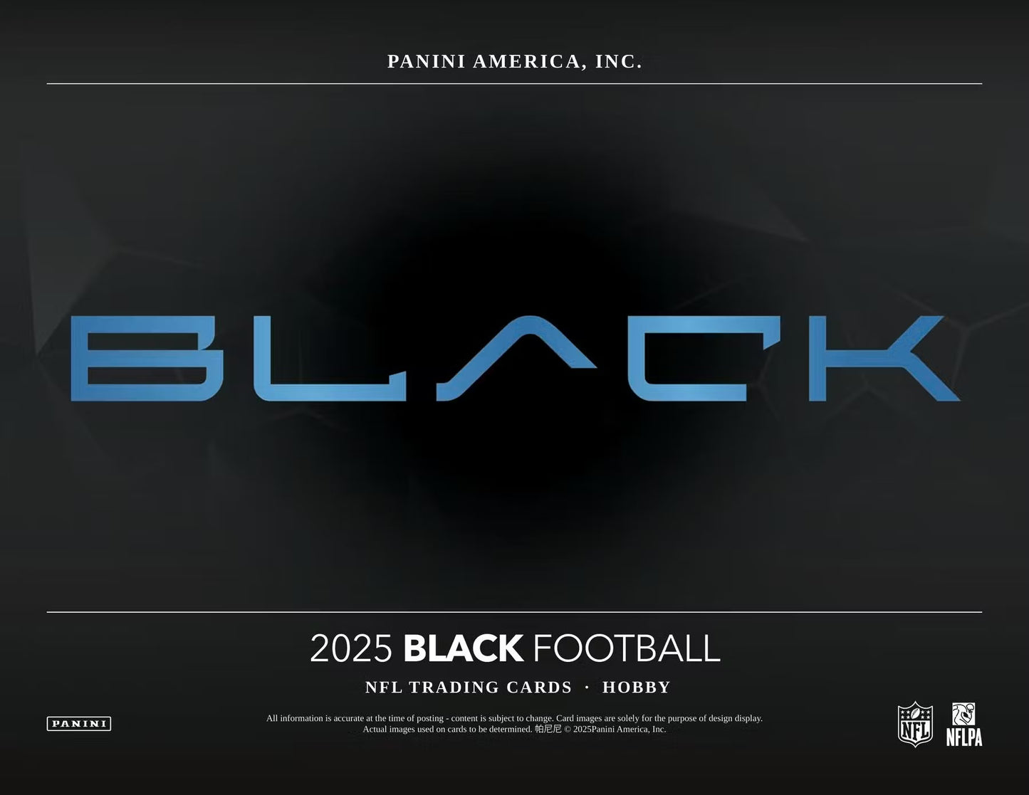 2025 Panini BLACK NFL Hobby Box