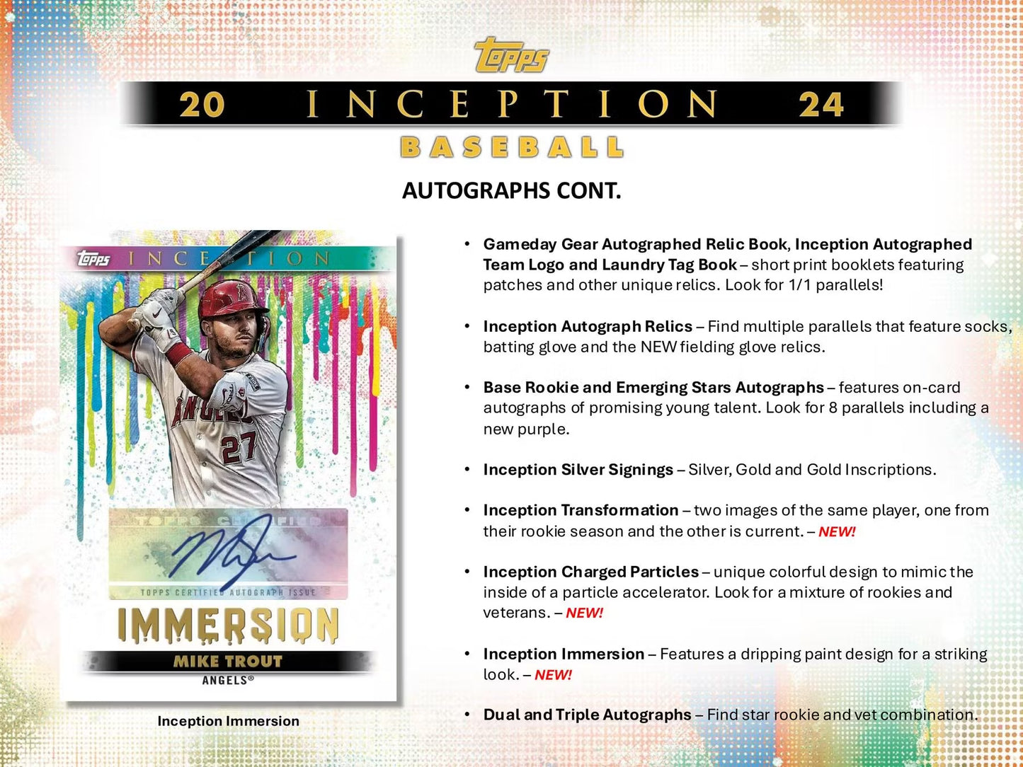 2024 Topps Inception MLB Baseball Hobby Box