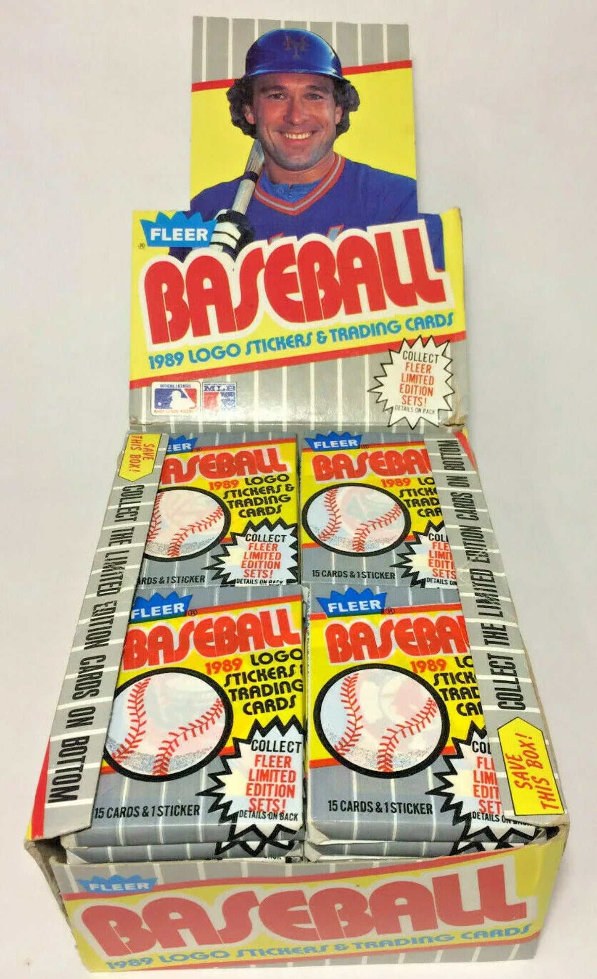 (3) 1989 Fleer Baseball Pack Bundle